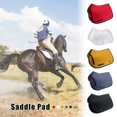 Horse Riding Saddle Pad Canvas Memory Foam Outdoor Seat Cushion Horse Equipment • $48.99