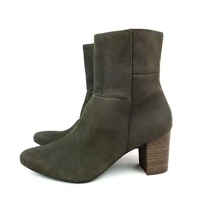 £17.99 • Buy Rockport Comfort Grey Leather Wood Style Block Heel Ankle Boots - UK 6