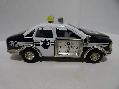 Vintage Die Cast Police Car Waterbury Clock Co. Quartz  JAPAN MOVT • $35.41