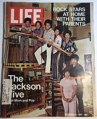 1971 LIFE Magazine THE JACKSON FIVE Michael Tito JACKIE  JERMAINE Great Cond • $14.99