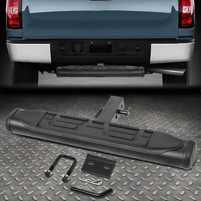 For 2 Receiver Rear Bumper Trailer Towing Hitch Step Bar 26  Wide X 4 Oval Black • $44.88
