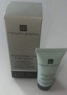 £22 • Buy TEMPLE SPA WINDOWS OF THE SOUL EYE GEL-CREAM 15ml BNIB & 1x 5ml Moisture To Go