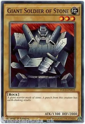 YGLD-ENA15 Giant Soldier Of Stone 1st Edition Mint YuGiOh Card • £0.99