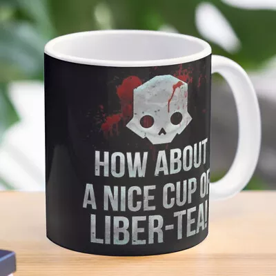 A Nice Cup Of LIBERTEA Coffee Mug 11 Oz 15 Oz Mug Helldivers Mug Stratagems • $15.99