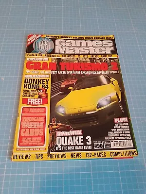 GamesMaster Magazine Issue 90 January 2000 Gran Turismo 2 Quake 3 Donkey Kong • £8.99