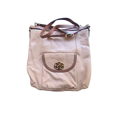 $55.20 • Buy Emma Fox Tan Leather Bag Purse Satchel EUC A100263