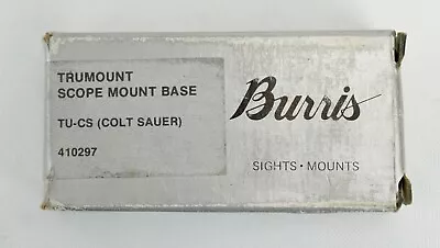 Burris Scope Mount Base Colt Sauer TU-CS #410297 • $25