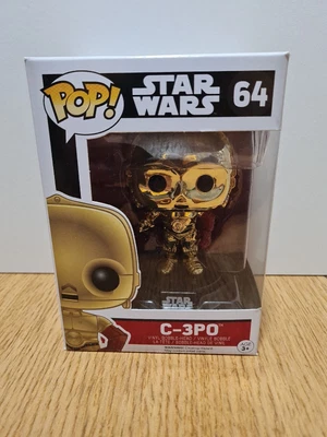 Funko Pop Star Wars C-3PO (Chrome) #64/GC/Free Protector • $25