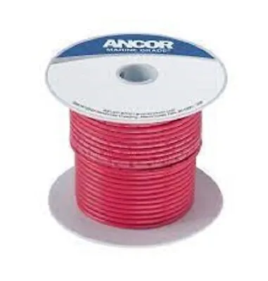 Ancor 188803 Marine Primary Tinned Copper Boat Wiring (10-Gauge Red 8-Feet) • $11.11