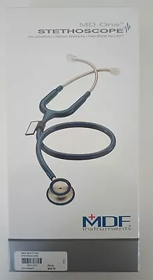 MDF MD One Stainless Steel Stethoscope Adult All Black Model #MDF 777 • $34.99