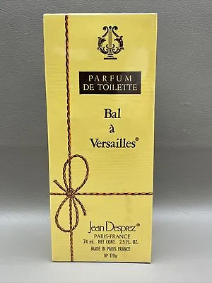Vintage  Jean Desprez Bal A Versailles Parfum De Toilette 2.5 Oz NEW + SEALED • $175