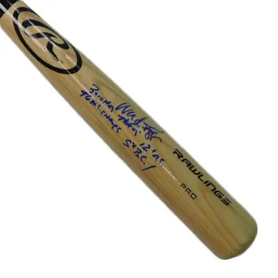 Wade Boggs Autographed Full Size Rawlings Baseball Bat Blonde (JSA)With 5 Inscri • $127.95