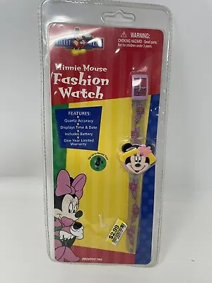 New Vintage 90s Disney Girls Fashion Minnie Mouse Cartoon Kids Wrist Watch Retro • $8.95