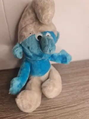 Vintage Smurfs Plush 1980 Wallace Berrie Character Toy Stuffed Animal 80s Toy • £14.99