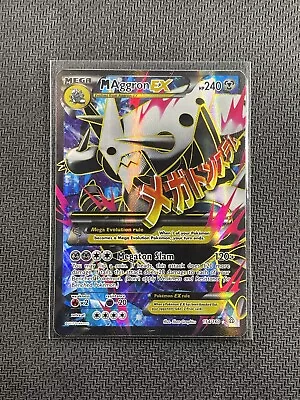 Pokemon Card M Aggron EX Mega Ultra Rare 2016 Primal Clash Full Art Holo 154/160 • $6.50