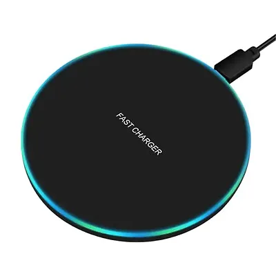 15W Fast Wireless Charger Charging Pad For Apple IPhone Samsung Google Android • £5.79