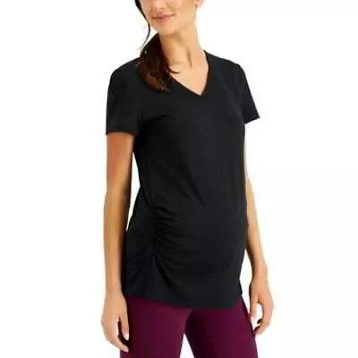 MSRP $30 Id Ideology Womens Maternity T-Shirt Black Size Medium • $19.79