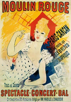 Jules Cheret Moulin Rouge Cabaret Paris Cancan Dance Show Vintage Poster Repro • $49.72