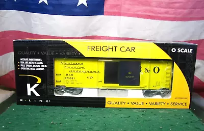 K-Line K761-1092 Baltimore & Ohio B&O O Scale O Gauge BOX CAR # 475021 MIB • $34.99