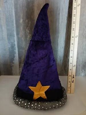 Wizard Sorcerer Hat Kids Purple Velvet Dress Up America Halloween Cosplay  • $9.99