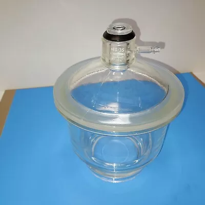 $75 • Buy Large Vintage PYREX Glass Desiccator Jar Dryer,  40/35 Vacuum Sleeve