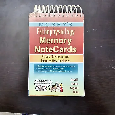 MOSBY'S PATHOPHYSIOLOGY MEMORY NOTECARDS: VISUAL By Joann Zerwekh & Jo Carol • $21.21