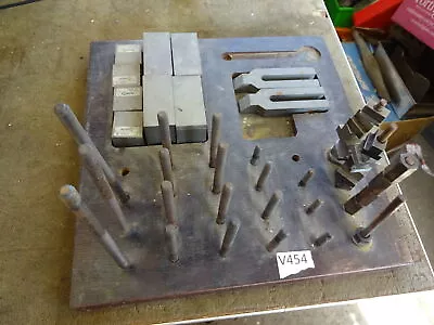 Milling Machine AMF Step Blocks Set Of Eight + Clamps Studs M8 Nuts • £144