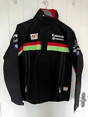 Men's Kawasaki XS Rapid Solicitors Sponsors Big Logo Full Zip Hooded Jacket Coat • £59.99