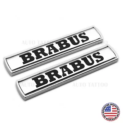 2x Mercedes Brabus Side Fender Marker Logo Badge Emblem Nameplate Sport Decorate • $14.99