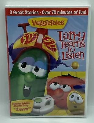 Veggie Tales Larry Learns To Listen DVD 3 Great Stories Musical Story • $4.99