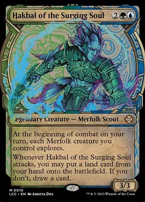 MTG NM Foil Hakbal Of The Surging Soul Showcase The Lost Caverns Of Ixalan M 19 • $4.29