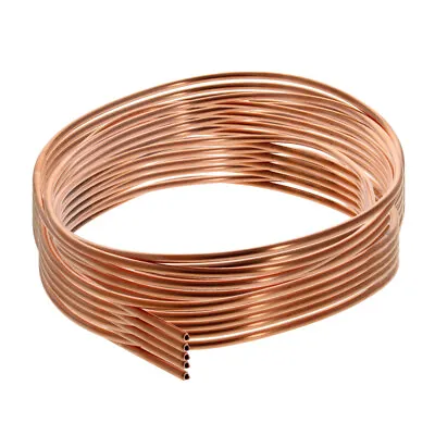 5/3/2m L Refrigeration Copper Capillary Tubing Soft Coil 1.6~5mm OD 0.6~4mm ID • $13.99