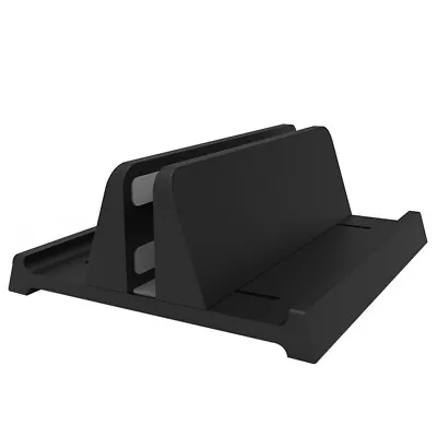 Vertical Laptop Stand Holder Desktop Stand Adjustable For MacBook Notebook UK • £8.67