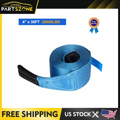 Heavy Duty Tow Winch Strap 4 X 30' Rope 4x4 Car Boat Trailer 20000Lbs US Stock • $27.99