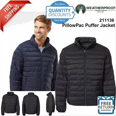 Weatherproof Brand Men PillowPac Puffer Jacket 211136 Up To 3XL • $57.69