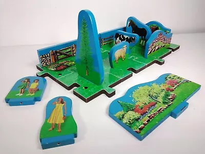 Melissa & Doug Puzzle World 15 Wooden Standing Accessories & Grass Pieces • $6