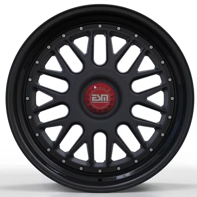 ESM-004M BK Wheels Rims 19x11 19x8.5 5x130 Porsche 996 Turbo *requires Spacer • $1156