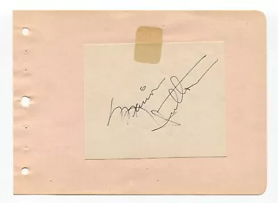 Marion Hutton Signed Album Page Cut Autographed Actress Singer • $40