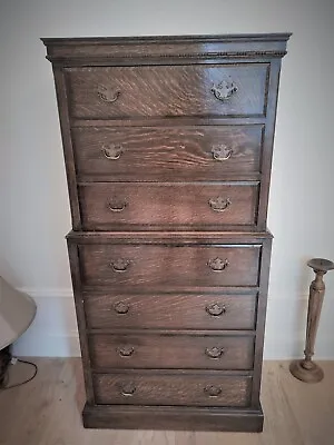 £1050 • Buy Antique Edwardian Chest-on-Chest Tallboy Chest Of Drawers - Compact Dimensions