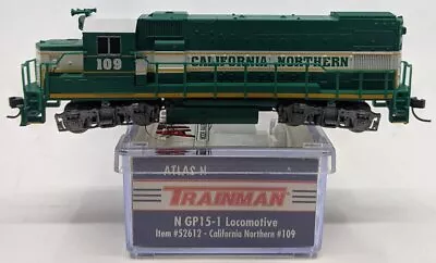 Atlas 52612 N Scale California Northern GP-15-1 Diesel Locomotive #109 EX/Box • $126.99