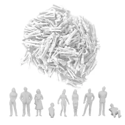 1:50 White Figures Architectural Model Human Scale HO Model Plastic People I3X7 • £3.85