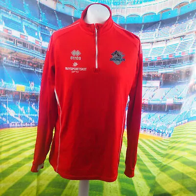 London Broncos Official Player Kit Red Errea Sweatshirt. UK Men's Size XL • £30