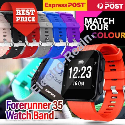 Replacement Wrist Strap Silicone Bracelet Band For Garmin Forerunner 35 Watch • $13.95