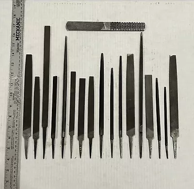 Machinist Tools Metal Swiss Pattern File Set Vintage Nicholson Simonds • $54.99