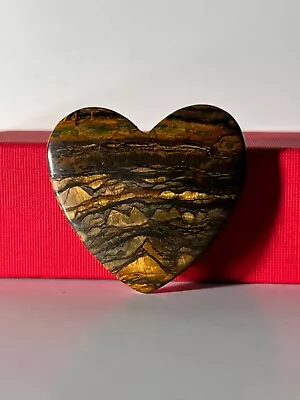 Marra Mamba Tiger Eye Heart Cabochon • $44