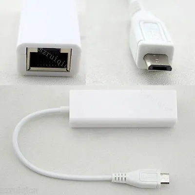 Micro USB 2.0 To Ethernet 10/100M RJ45 Network Lan Card For Tablet PC/Mac Book • $4.99