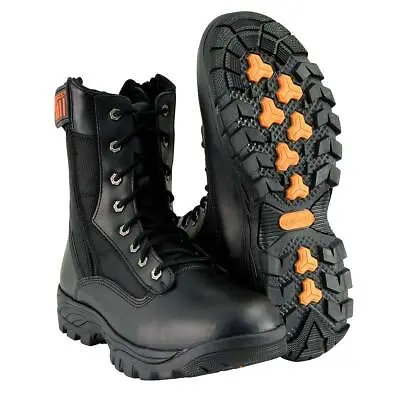 Milwaukee Performance Men's 9  Leather Tactical Boot W/ Side Zipper *MBM9110 BLK • $79.99