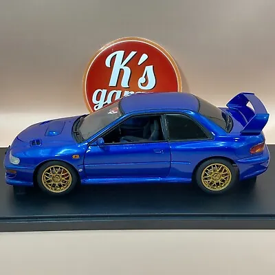 AUTOart 1/18 Subaru Impreza 22B STi Blue Diecast 1st Edition 78602 • $325