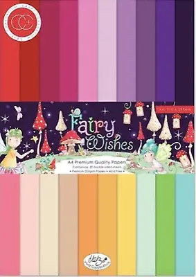 Fairy Wishes A4 Premium Cardstock Paper Pad By Craft Consortium • £5.79