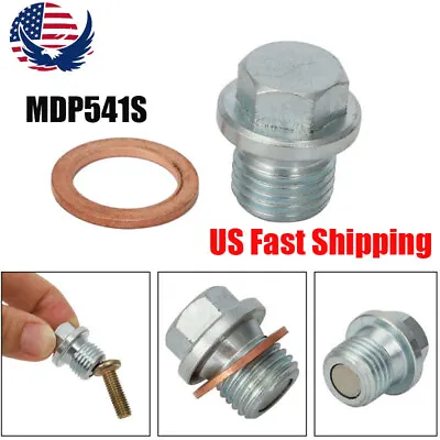 MAGNETIC Oil Drain Plug Bolt & Gasket MDP541S For Chevrolet Cruze Sonic Buick US • $10.99